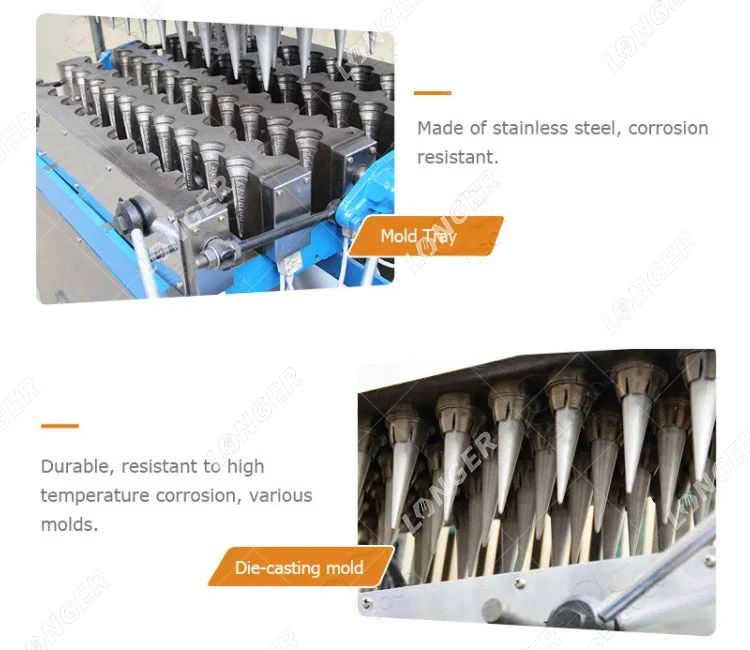 Large Capacity Wafer-Style Cone Making Machine Electric Ice Cream Cone Maker