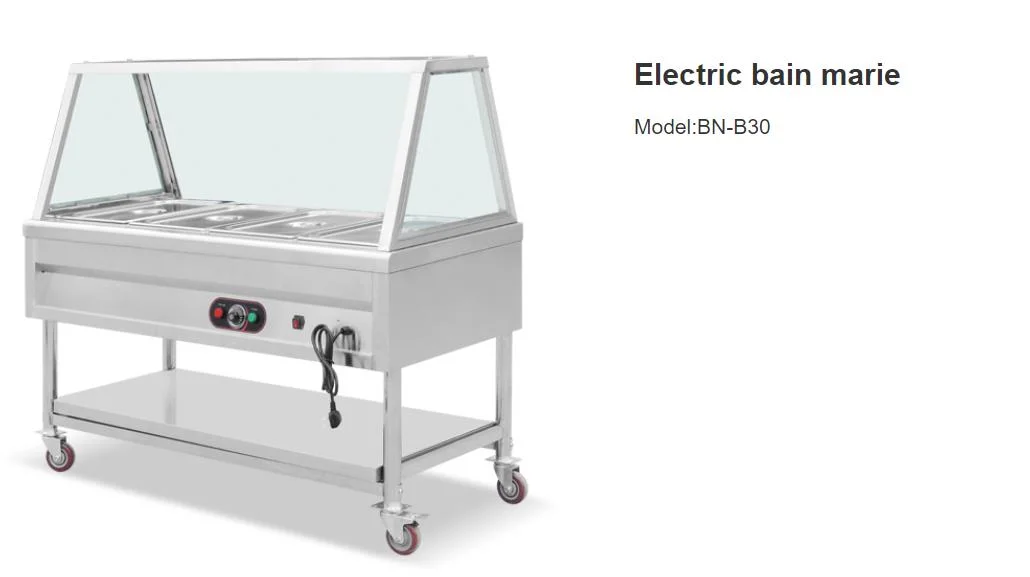 Buffet Food Warmer Bain Marie with Stainless Steel Pans